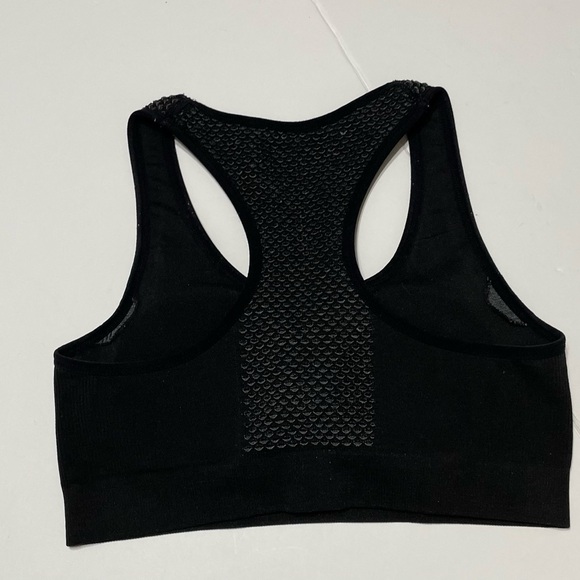 BEBE ACTIVE SPORT BRA, ACTIVE TOP, WOMENS, black, logo, sports back SIZE M - Picture 15 of 17